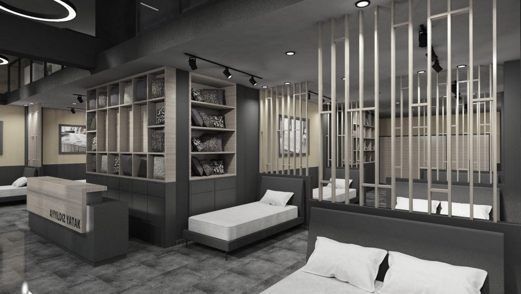 Studio3 MimarlıkAyyıldız Yatak Showroom Studio3 Mimarlık Studio3 MimarlıkAyyıldız Yatak Showroom Studio3 Mimarlık